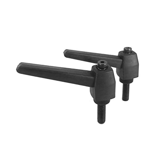 Taytools Push Button Ratchet, 2 Each 3/8 16,Level Adjustable Handles with Threaded Stud (Male Threads) PBRLM-3/8X2