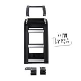 Durable Aluminum Side Ladder Compatible For Jeep Wrangler JK 2007+, No Roof Rack, Off-Road Side Step, Car Accessories