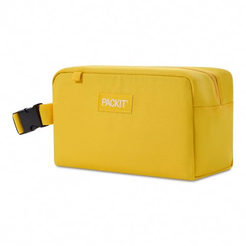 Image of PackIt Freezable Small Insulated Snack Box, Lemonade, with EcoFreeze Technology (Built-in Ice Pack), Mini Cooler or Small Lunch Bag, For Fresh Snacks On the Go, for Work, Gym, or Travel