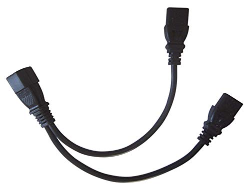 Ups Server C14 To 2 X C13 Y Splitter Adapter Extension Power Cable Cord 30Cm #TOP1