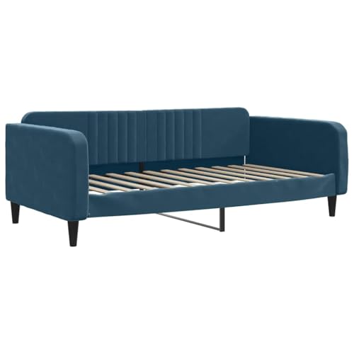 VidaXL Sofá Cama Terciopelo Azul 100x200