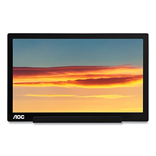 AOC I1601C 15.6" 16:9 Full HD IPS Monitor, Black USB-C