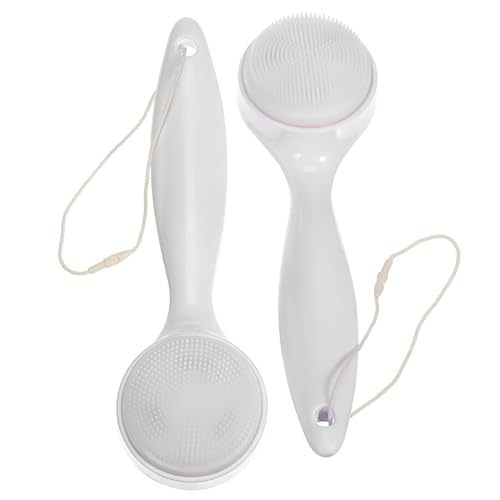FRCOLOR Silicone Face Brush Set Manual Cleansing Brush Exfoliating Pads for Face Neck