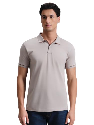 Image of XYXX Men's Apex Mercerized Cotton Striped Collar Pique Polo T-Shirt