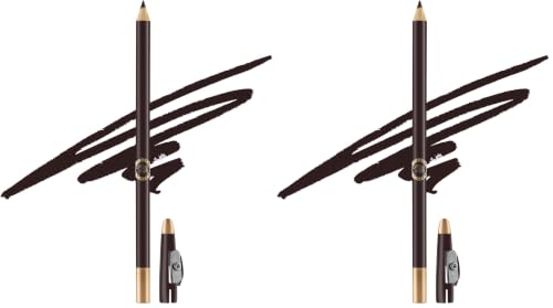 Image of Colors Queen Eye Liner & Lip Liner Pencil Enriched with Vitamin A & E | Bold & Matte Lip Liner, Highly Pigmented Lip Liner Pencil with Sharpener (03 - Mocha) (Pack of 2)
