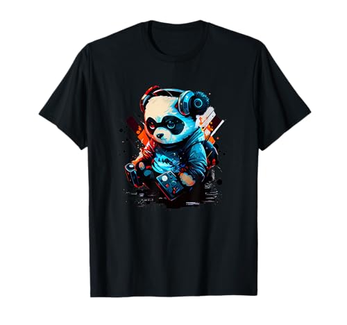 Music Gaming Panda T-Shirt