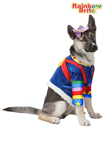 Disfraz Rainbow Brite para perros, Talla M miniatura 2