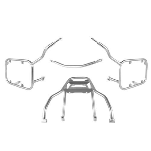 Equipaje Trasero Portaequipajes De Acero Inoxidable para F900XR 2019 2020 2021 2022, Soporte para Alforjas Y Baúles para Motocicleta Accesorios para Motos(Silver One Set)