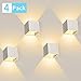 Produktbild LEDMO Wandleuchte Led 12W 4 Stücke Wandleuchten Innen Mit Einstellbar Abstrahlwinkel Wandlampen Warmweiß 2800-3000K IP65