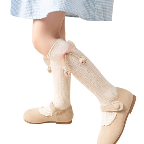 Over the Knee Highs Over Calf Stockings Breathable Cotton Thigh High Socks Little Girl Knee Socks Fashion Stockings4
