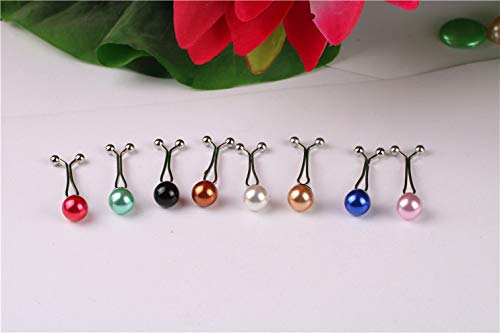 12 pcs Muslim Hijab Clip Simulated Pearl Scarf/Shawl Clip Women Scarves Safety Shawl Pin Hijab Buckles Simple Clips Mixed4