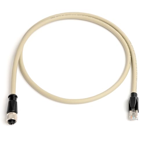 Cable Ethernet Cat6 M12 8 Pin a RJ45 30 cm Gris miniatura 2