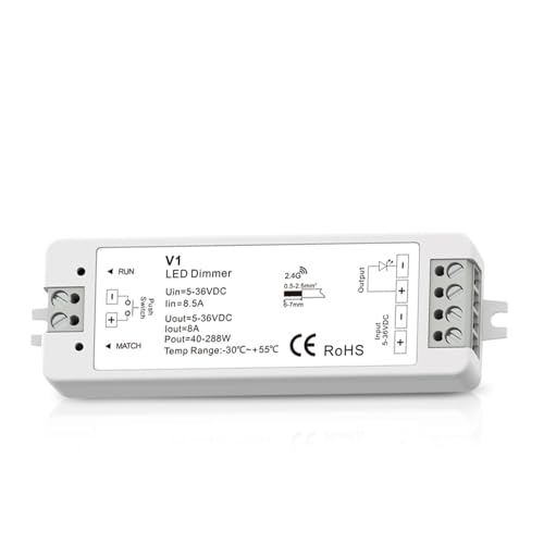 Variateur LED PWM sans fil 2.4G 12V 24V pour ruban LED monochrome LSD-V1