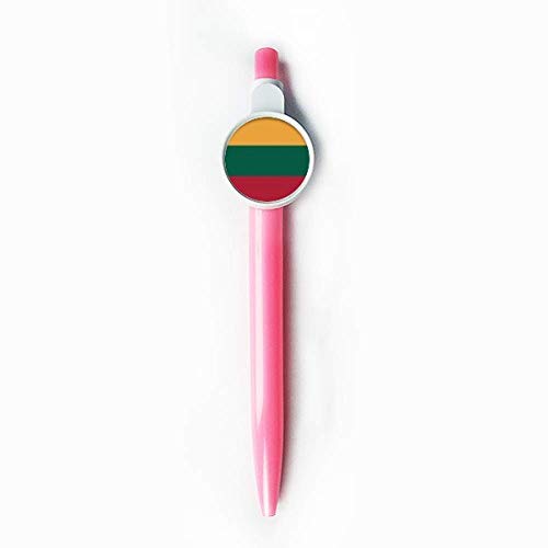 Stylo à bille rétractable bleu Lituanie une idée de cadeau utile et symbolique