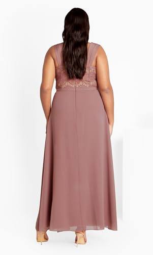 Image of City Chic Women's Plus Size Maxi Cocktail Dress - Sweet Evie