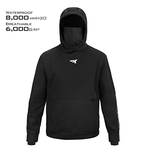 KastKing Mountain Mist Fishing Hoodie Water Resistant Windproof, Breathable Fleece Lining, Built-In Neck Gaiter & Thumb Holes - Image 3