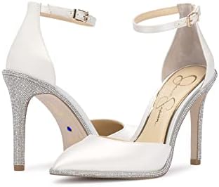 Jessica Simpson Women's Pemota Pointed Toe Pump, White, 10 | Image 6