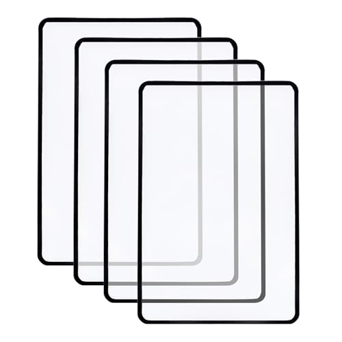 Mynoozi 4 lupas de página completa para leer, lupa 3X y de mano perfecta para impresiones pequeñas, libros, mapas, patrones (18 x 12 cm)