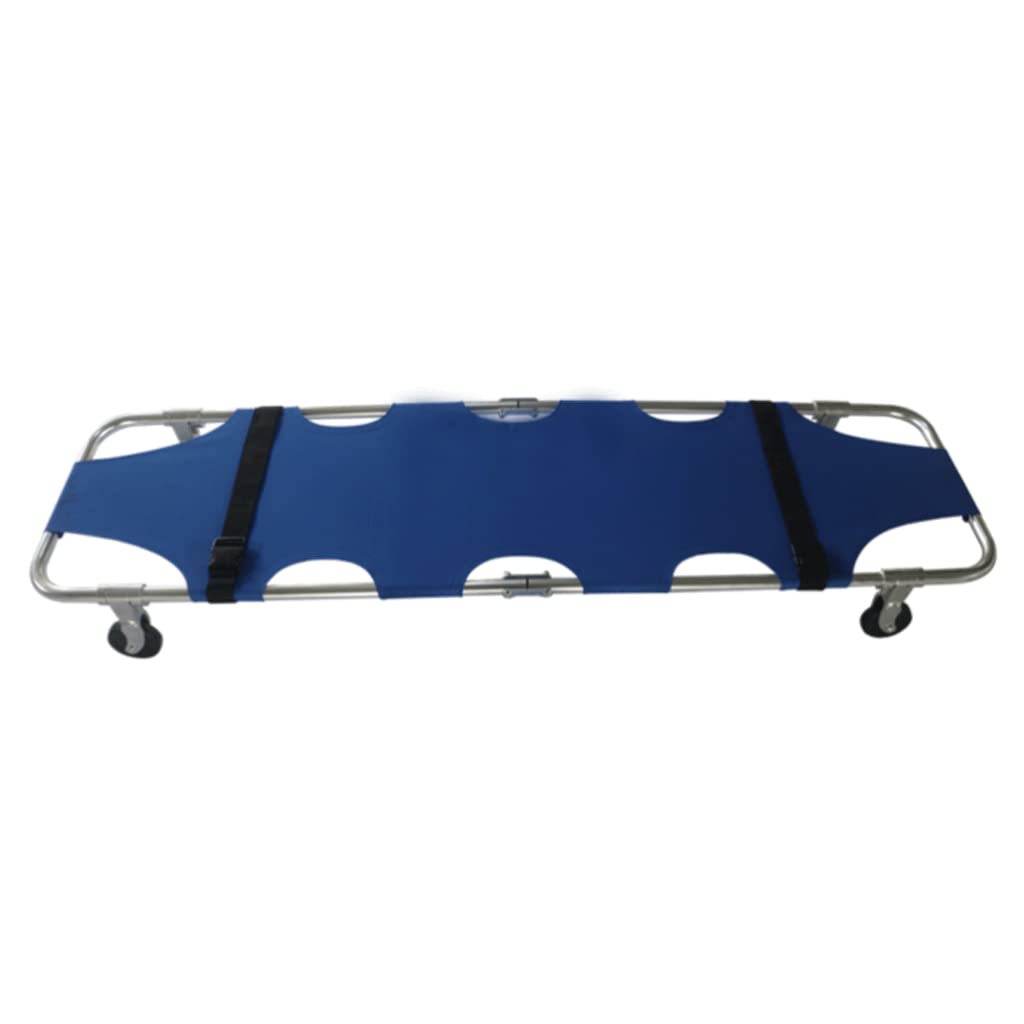 YNIYUJKL Multi-Purpose Alum Alloy Emergency Stair Chair Emergency Stretcher Folding Ambulance Chair Ambulance Firefighter Evacuation Evacuation Surprise Gift,4 Rounds