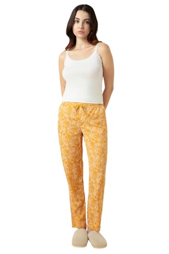 Image of Van Heusen Women's Printed Lounge Pants | Drawstrings & Side Pockets | Ultra Soft Fabric | Relaxed Fit | At home pyjamas | Everyday Comfort | Printed | Style 55306 | Available in Pack of 1 & 2