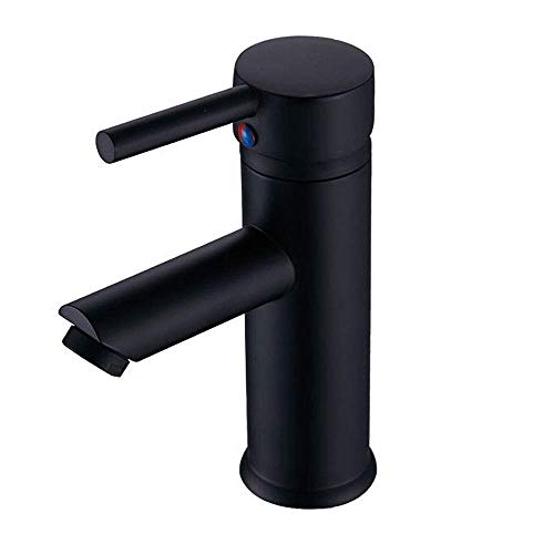 Robinet de lavabo noir mat pour remplacer votre ancien mitigeur grippé