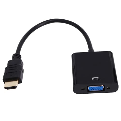 Cable de conversión HDMI a VGA 20 cm negro miniatura 3