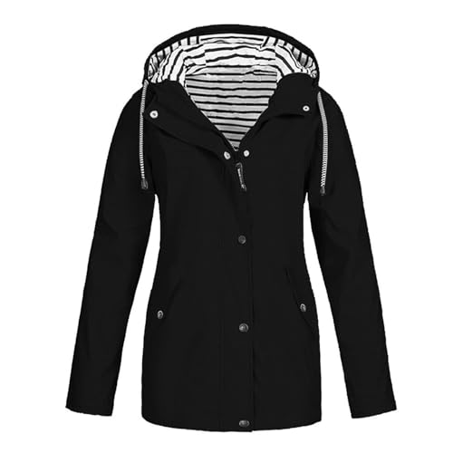 Chaqueta impermeable mujer running de gran tamaño y cortavientos deportivo