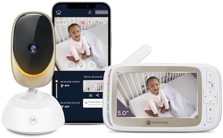 Motorola Nursery VM85 Connect Vigilabebés con Cámara – WiFi y App Móvil, Pan...