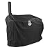 Mayer Barbecue Grillabdeckung Grill Abdeckhaube für 16" Longhorn Smoker Wetterfest stabiles Polyester 600D, 144 x 65 x 142 cm (L x B x H), Schwarz
