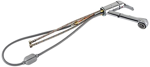 Saro Einloch-Mischbatterie mit herausziehbarer Armatur Modell SILKE