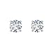 Diamond Earrings for women-men-girls Round Cut 14K White Gold studs 1.50 ct t.w. Gift box Authenticity Cards (G, VS1)