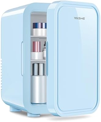 Portable Blue Mini Refrigerator for Home and Car