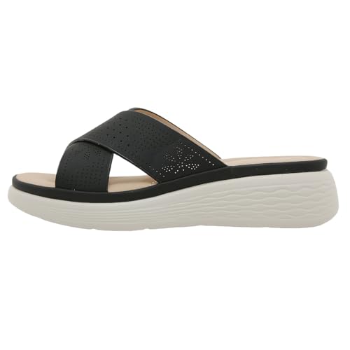 CUTeFiorino Pantuflas de verano cómodas para mujer, zapatos de verano, informales, suelas suaves, sandalias de playa antideslizantes, sandalias de playa descalzas, sandalias de ocio, sandalias romanas