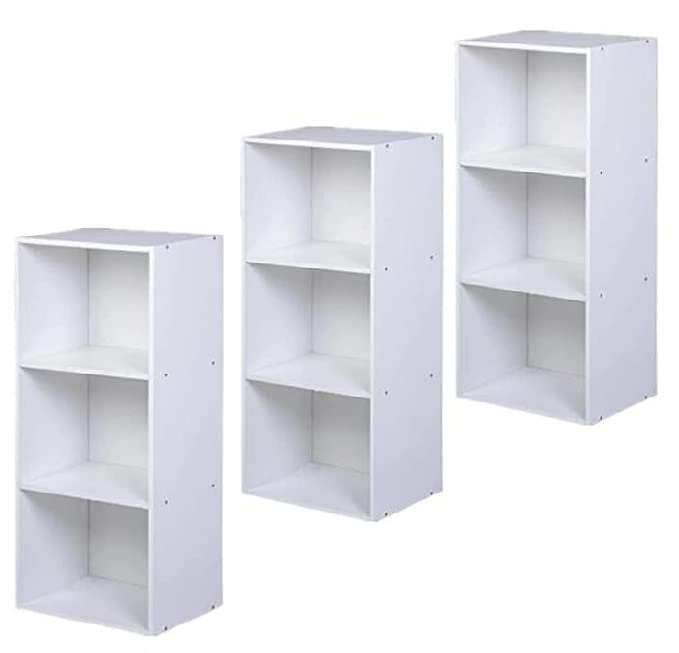 Amazon｜OKUNAI 3段 カラーボックス 収納 棚 本棚 木製 オープンラック 