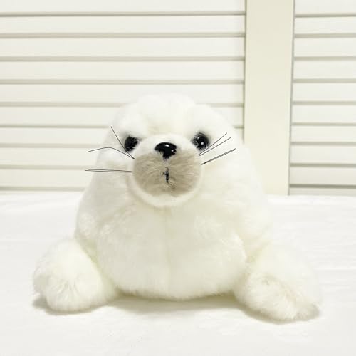 Peluche phoque réaliste cadeau de naissance doudou marin