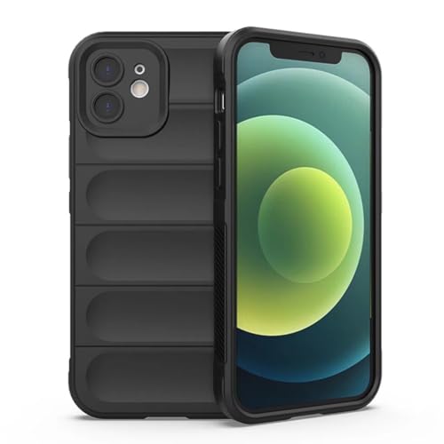 SEAHAI Cover per OPPO A6 Pro 4G, [Design dell'airbag] Robusto Custodia Sottile Protettiva, Silicone Morbido + TPU Bumper Case Antiurto Anti-caduta Cover - Nero