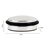 Andrew James Heavy Duty Door Stop – 1.2kg Chrome Finish, 10cm Diameter, Rubber Bumper, Non-Slip Base – Holds Doors Open, Protects Walls & Skirting, Works on Carpet, Laminate, Vinyl & Wooden Floors - Image 3