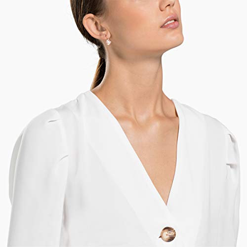 Swarovski-Pendientes-Bella-V-para-Mujer-Pendientes-de-Talla-Redonda-con-Cristales-Rosa-en-Bano-Tono-Oro-Rosa-Coleccion-Bella-V-de-Swarovski