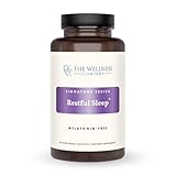 The Wellness Company Restful Sleep - Melatonin-Free, Deep Sleep, REM Support, Non-Habit Forming - Kava, Rafuma Leaf, Ashwagandha & Valerian Root | 60ct (1 Month Supply)