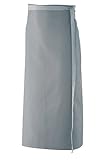  Grembiule da bistrò, 80 x 100 cm, in grigio argento, 65% cotone, 35% poliestere