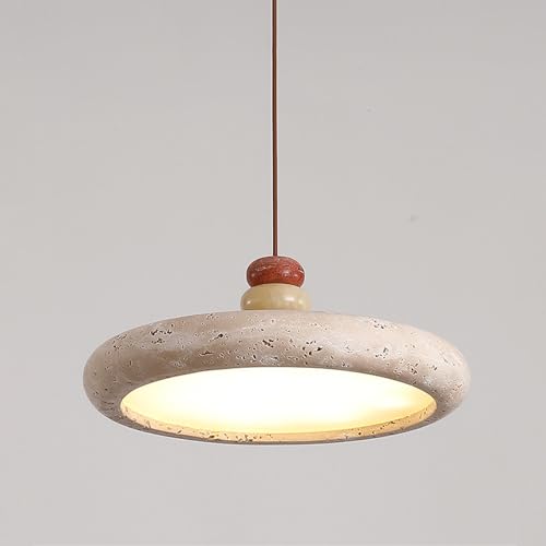Lampe suspendue travertin cordon réglable 1.5m pour supprimer les ombres