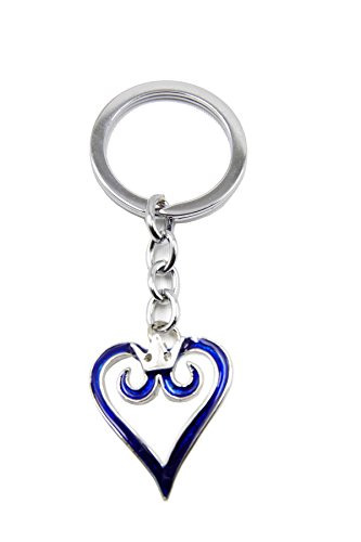 Kingdom Hearts Blue Heart Keychain