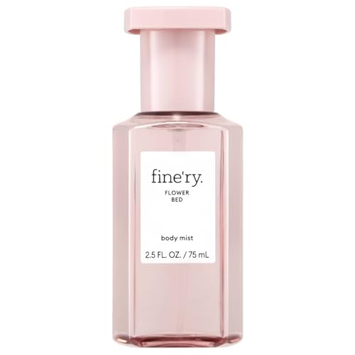 Image of Fine'ry Flower Bed Peony Apple Mini Hair + Body Mist Floral Fragrance Spray for Women & Girls - Fresh Green Apple, Blooming Jasmine, Travel Size, Cruelty-Free, Gift for Teens (2.5 Fl Oz)