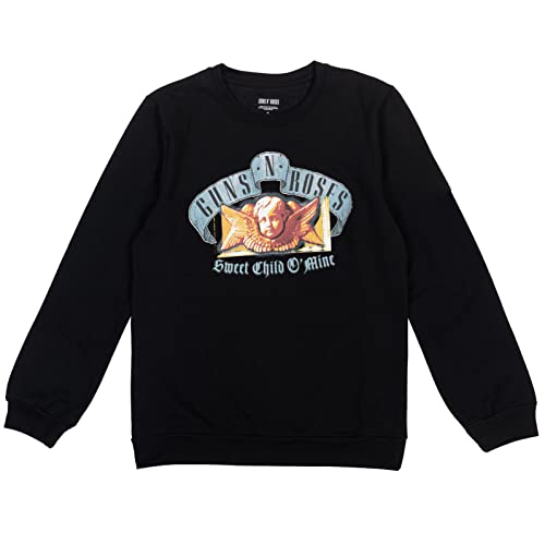 Guns N' Roses Guns and Roses Big Boys Fleece Pullover Sweatshirt Black 12