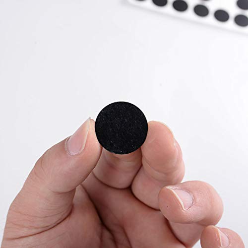 Image of uxcell Furniture Desk Table Self-Adhesive Screw Hole Covers Stickers 54 in 1 Black