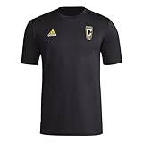 adidas columbus crew mls - maglietta a maniche lunghe da uomo, nero, xl