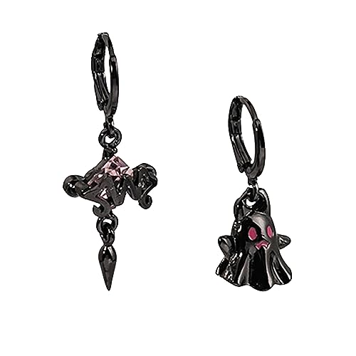 Pendientes de tuerca para mujer, aretes de Halloween para mujer, diseño de joyería, talla única, Metal