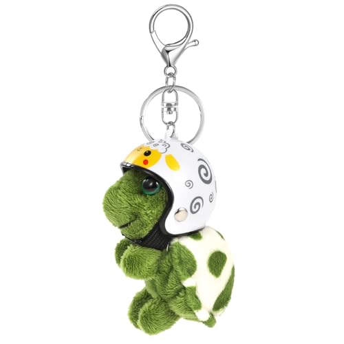 MWOOT Llaveros Bonitos de Peluche Suave con Tortuga Colgante Llaveros personalizados para Llaveros de Coche Mochila Bolso Abalorios para Mujeres Niñas, Blanco