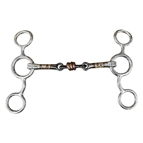 HILASON Western Gag Bit 5 in Black Sweet Iron Dogbone