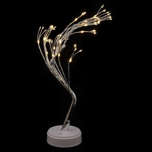 Lámpara de mesa nocturna con forma de árbol LED táctil miniatura 1